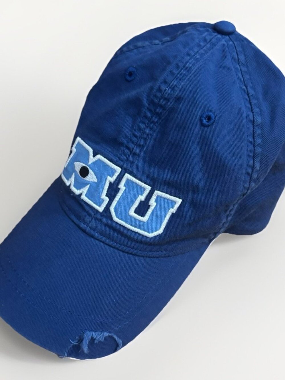 Monsters University Hat Disney Parks Adult Mike Wazowski Blue Dad Cap Pixar